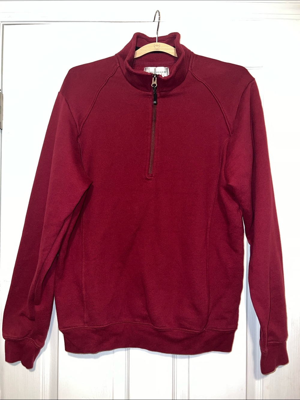 Cutter & Buck Men's Zip-Neck Sweater - Wine